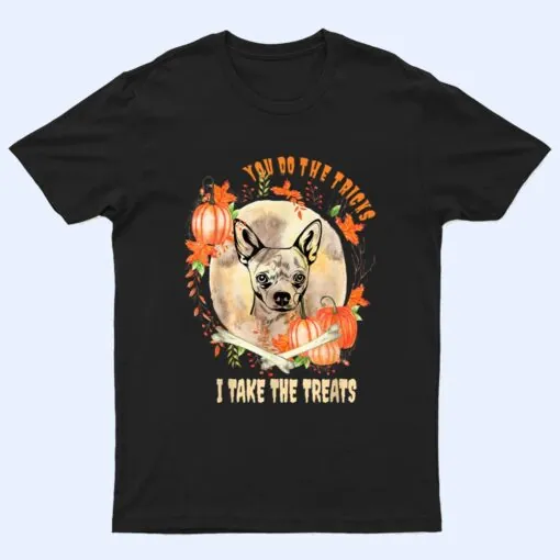 Chihuahua Dog Owner Halloween Pumpkin Humor Funny T Shirt