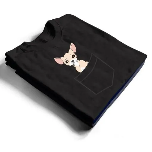 Chihuahua In a Pocket Cute Pocket Chihuahua Dog T Shirt