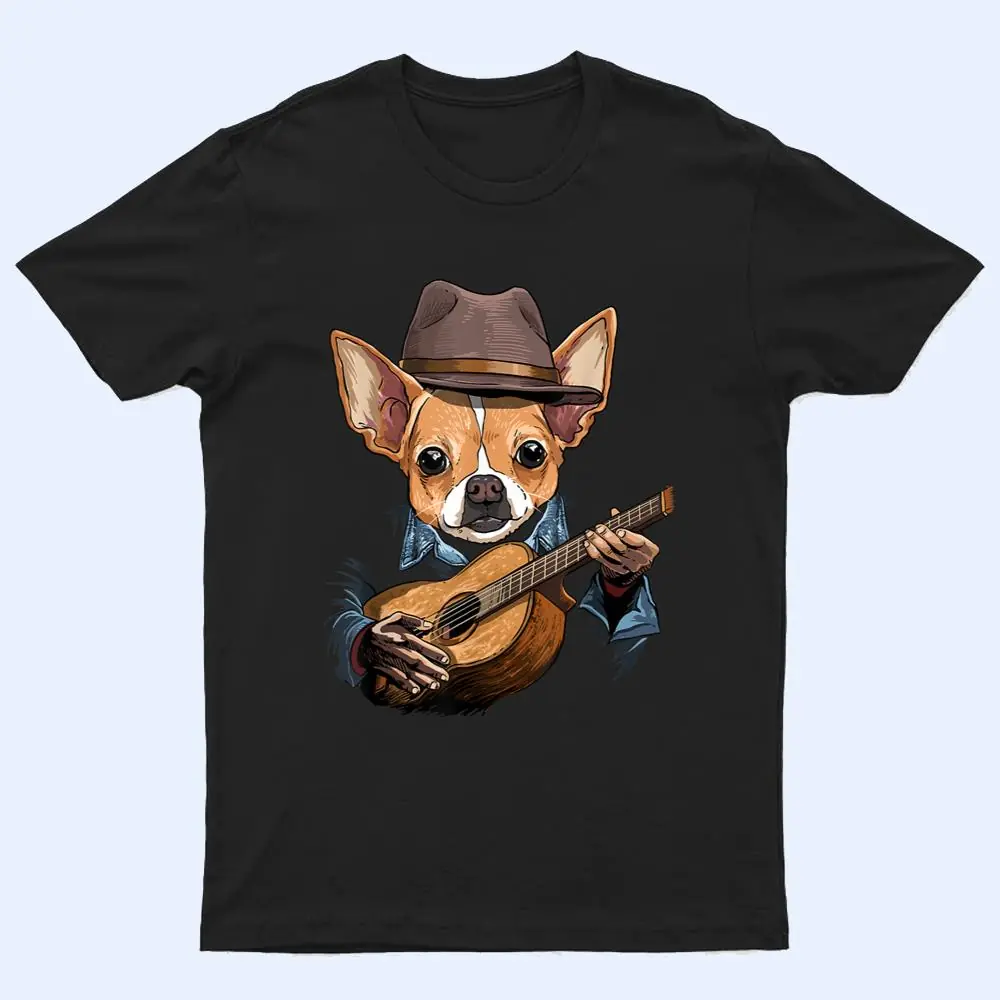 Chihuahua Playing Guitar Pet Toy Dog Lover Guitar Player T Shirt Chihuahua Playing Guitar Pet Toy Dog Lover Guitar Player T Shirt