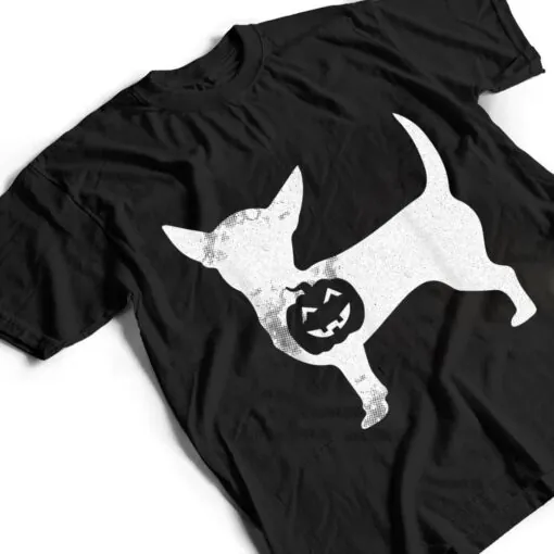 Chihuahua Pumpkin Lazy Halloween Costume Chiwawa Dog Puppy T Shirt