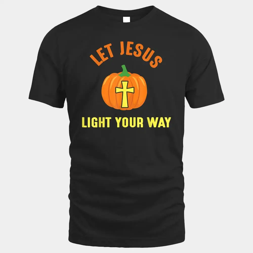 Christian Religious Halloween Let Jesus light your way Cross