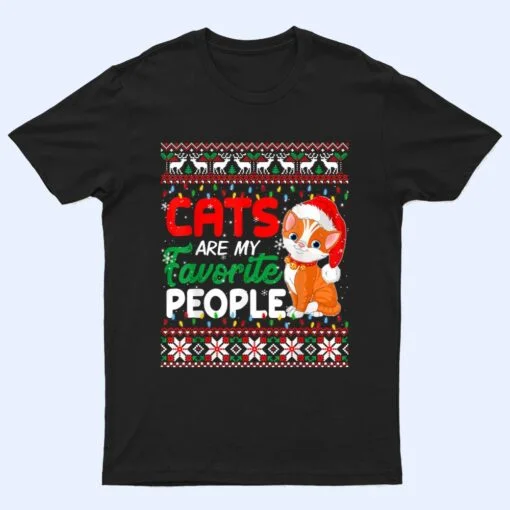 Christmas Cat  - Cats Are My Favorite People T Shirt