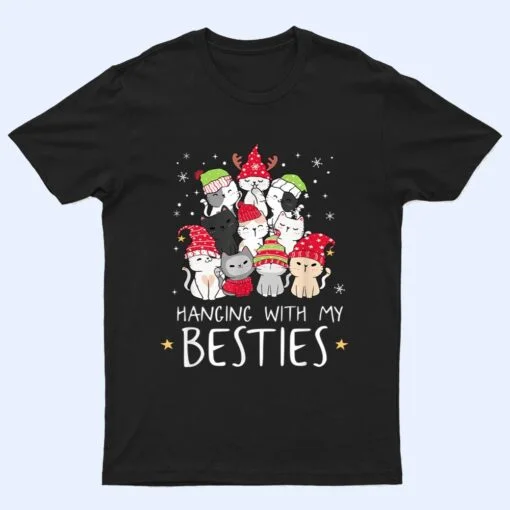 Christmas Cat Lover Christmas Tree Kawaii Cat Bestie T Shirt