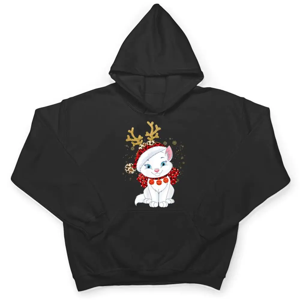 Christmas-Cat-Reindeer-light-Antlers-T-Shirt-3 Christmas Cat Reindeer light Antlers T Shirt
