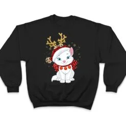 Christmas Cat Reindeer light Antlers T Shirt Christmas Cat Reindeer light Antlers T Shirt