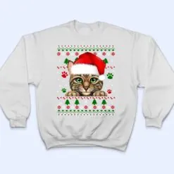 Christmas Cat Santa Hat Merry Catmas Ugly Christmas Sweater Premium T Shirt Christmas Cat Santa Hat Merry Catmas Ugly Christmas Sweater Premium T Shirt