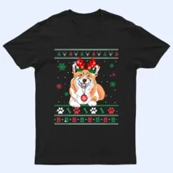 Christmas Corgi Reindeer Ornaments Dog Lovers Pajama T Shirt