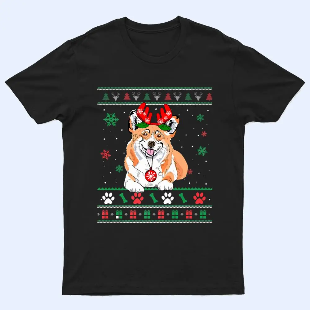 Christmas Corgi Reindeer Ornaments Dog Lovers Pajama T Shirt Christmas Corgi Reindeer Ornaments Dog Lovers Pajama T Shirt