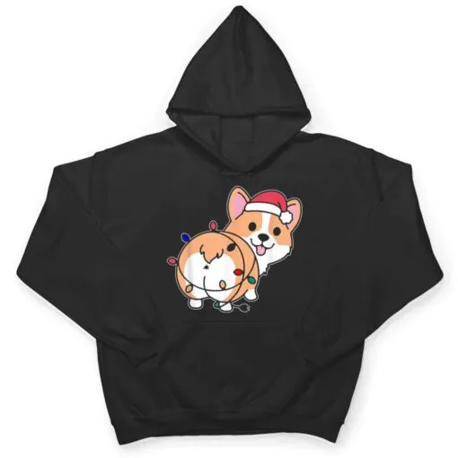 Christmas Corgi With Lights Gifts For Dog Lover Women Kids T Shirt