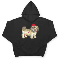 Christmas Funny Shitzu Dog Lover Santa Hat Lights Xmas Gifts T Shirt Christmas Funny Shitzu Dog Lover Santa Hat Lights Xmas Gifts T Shirt