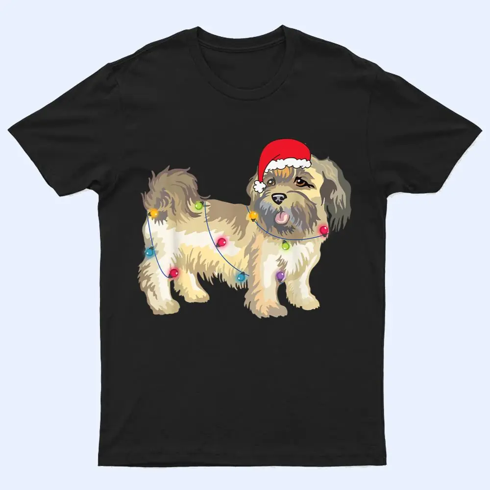 Christmas Funny Shitzu Dog Lover Santa Hat Lights Xmas Gifts T Shirt Christmas Funny Shitzu Dog Lover Santa Hat Lights Xmas Gifts T Shirt