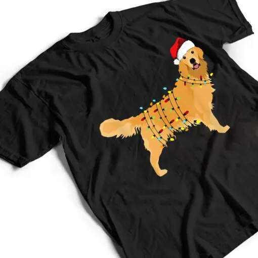 Christmas Golden Retriever Happy New Year Gift For Dog Lover T Shirt