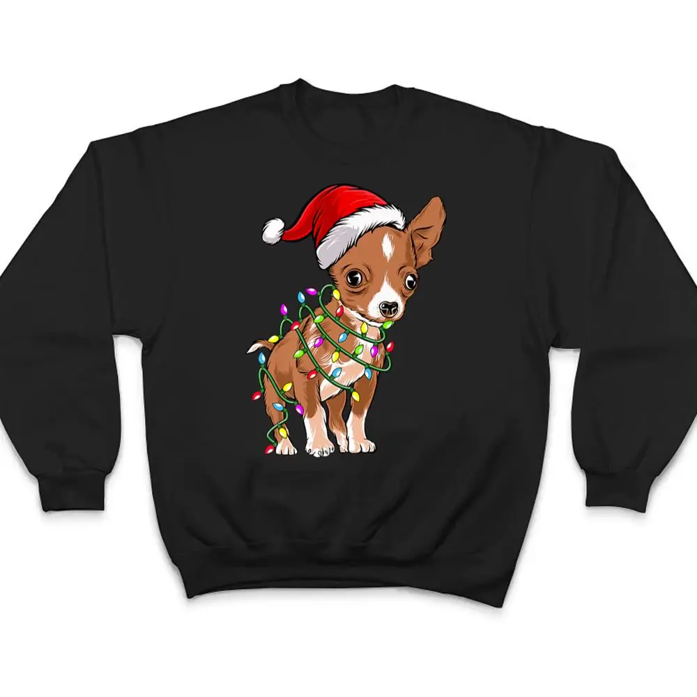 Christmas-Lights-Chihuahua-Cute-Chihuahua-Dog-Lovers-T-Shirt-4 Christmas Lights Chihuahua Cute Chihuahua Dog Lovers T Shirt