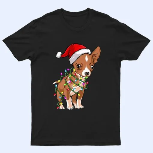 Christmas Lights Chihuahua Cute Chihuahua Dog Lovers T Shirt