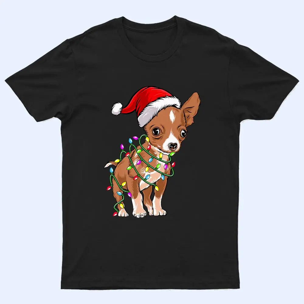 Christmas Lights Chihuahua Cute Chihuahua Dog Lovers T Shirt Christmas Lights Chihuahua Cute Chihuahua Dog Lovers T Shirt
