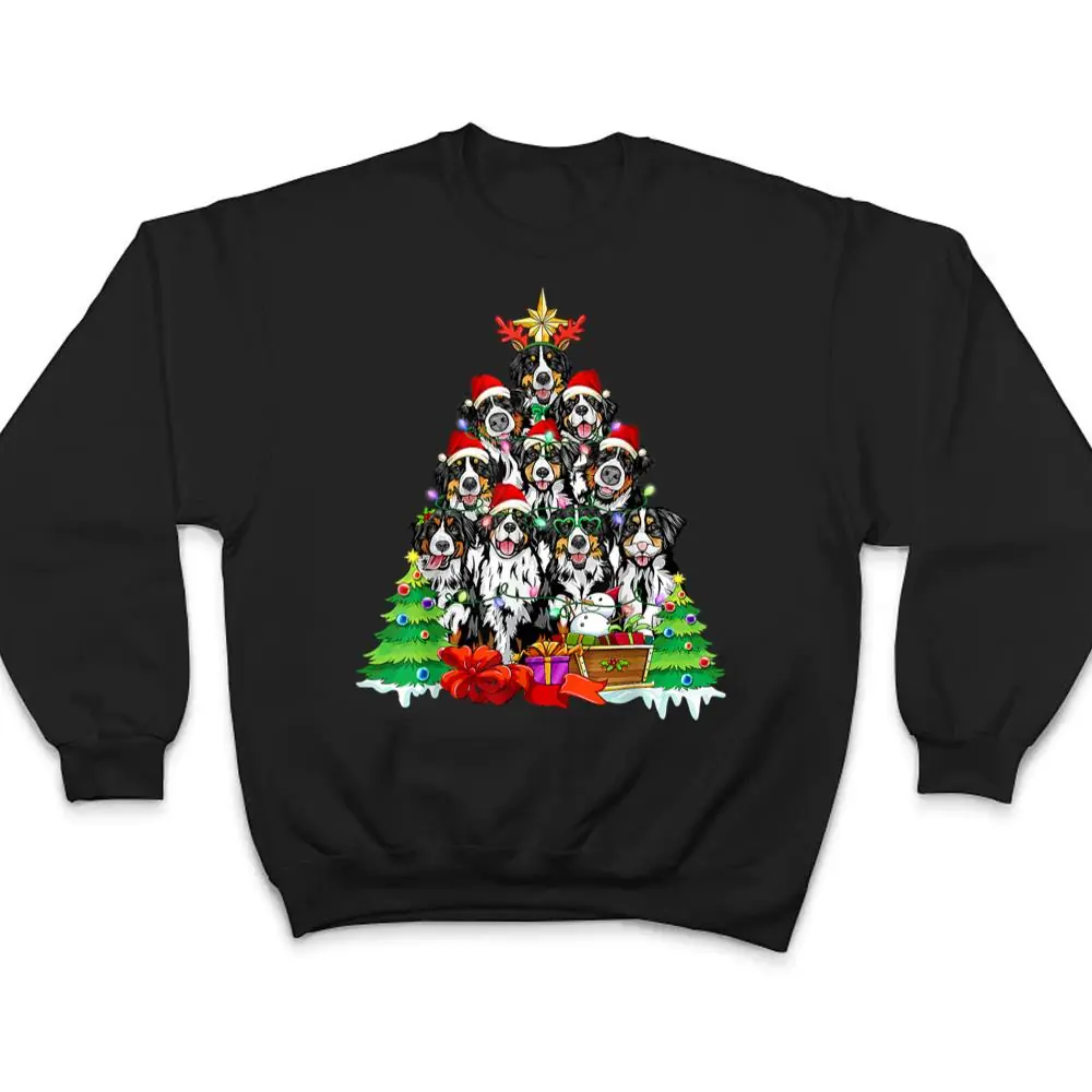 Christmas-Pajama-Bernese-Mountain-Tree-Xmas-T-Shirt-4 Christmas Pajama Bernese Mountain Tree Xmas T Shirt