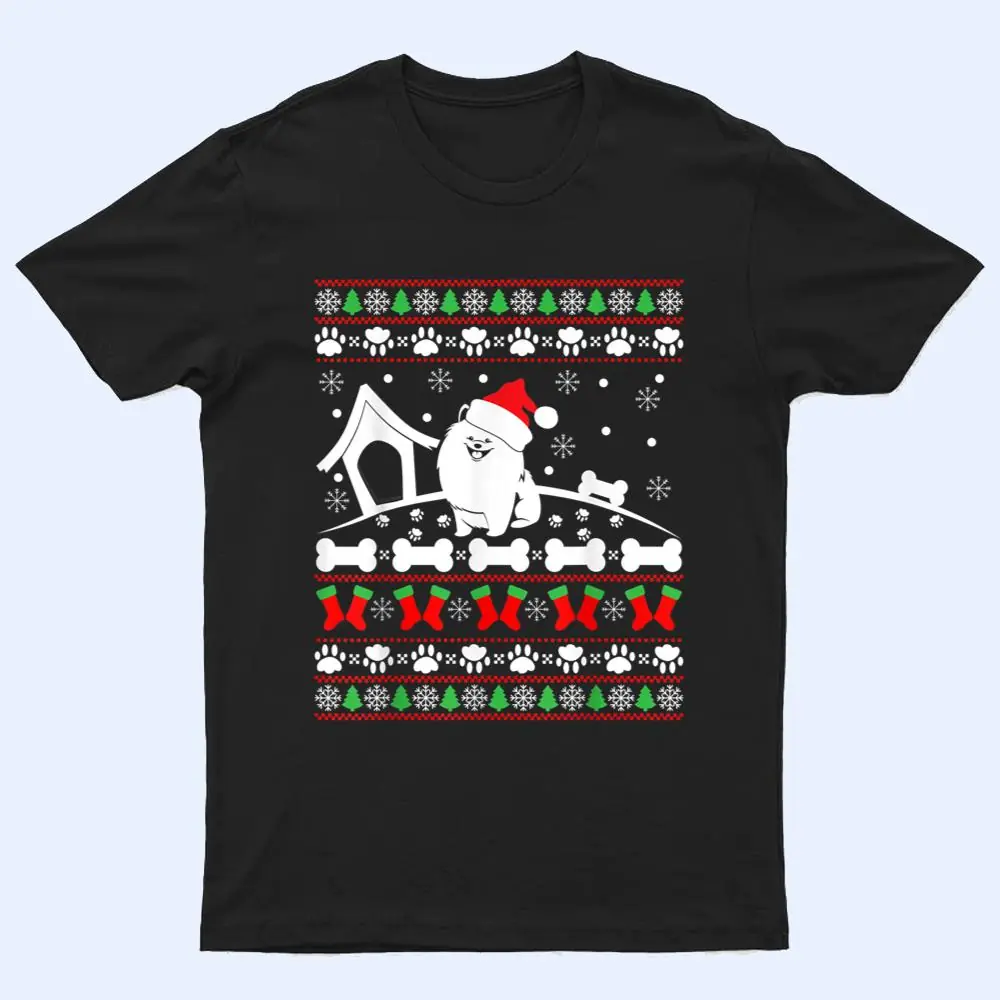 Christmas - Pomeranian Dog T Shirt Christmas - Pomeranian Dog T Shirt