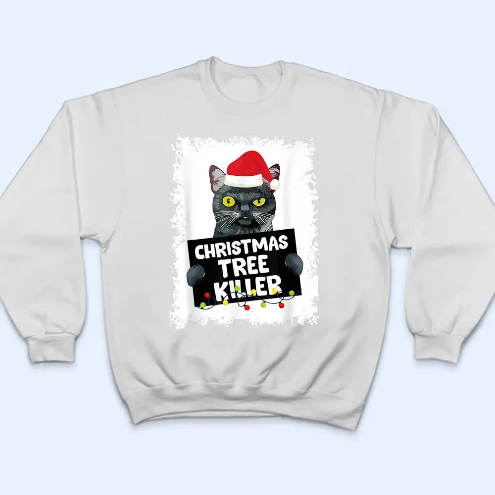Christmas-Tree-Killer-Naughty-Black-Cat-Christmas-T-Shirt-4 Christmas Tree Killer Naughty Black Cat Christmas T Shirt