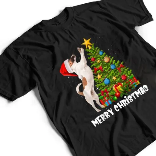 Christmas Tree Xmas Pajama Jack Russell Terrier Dog Lover T Shirt