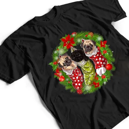 Christmas Tree Xmas Pajama Pug Dog Lover T Shirt