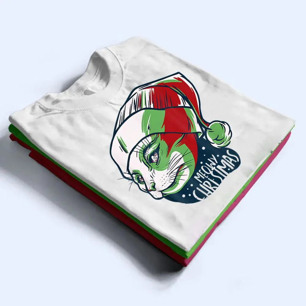 Christmask-Cat-Meowy-Catmas-Funny-Men-Women-Ee-Gift-T-Shirt-1 Christmask Cat Meowy Catmas Funny Men Women Ee Gift T Shirt