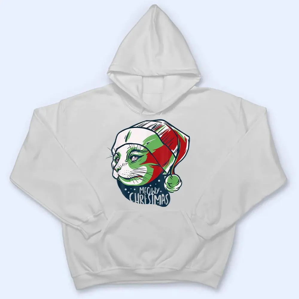 Christmask-Cat-Meowy-Catmas-Funny-Men-Women-Ee-Gift-T-Shirt-3 Christmask Cat Meowy Catmas Funny Men Women Ee Gift T Shirt