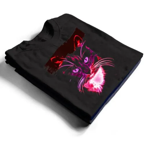 Colorful Cat Art Novelty - Cat Lover Gift Idea Women T Shirt