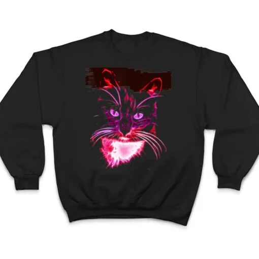 Colorful Cat Art Novelty - Cat Lover Gift Idea Women T Shirt