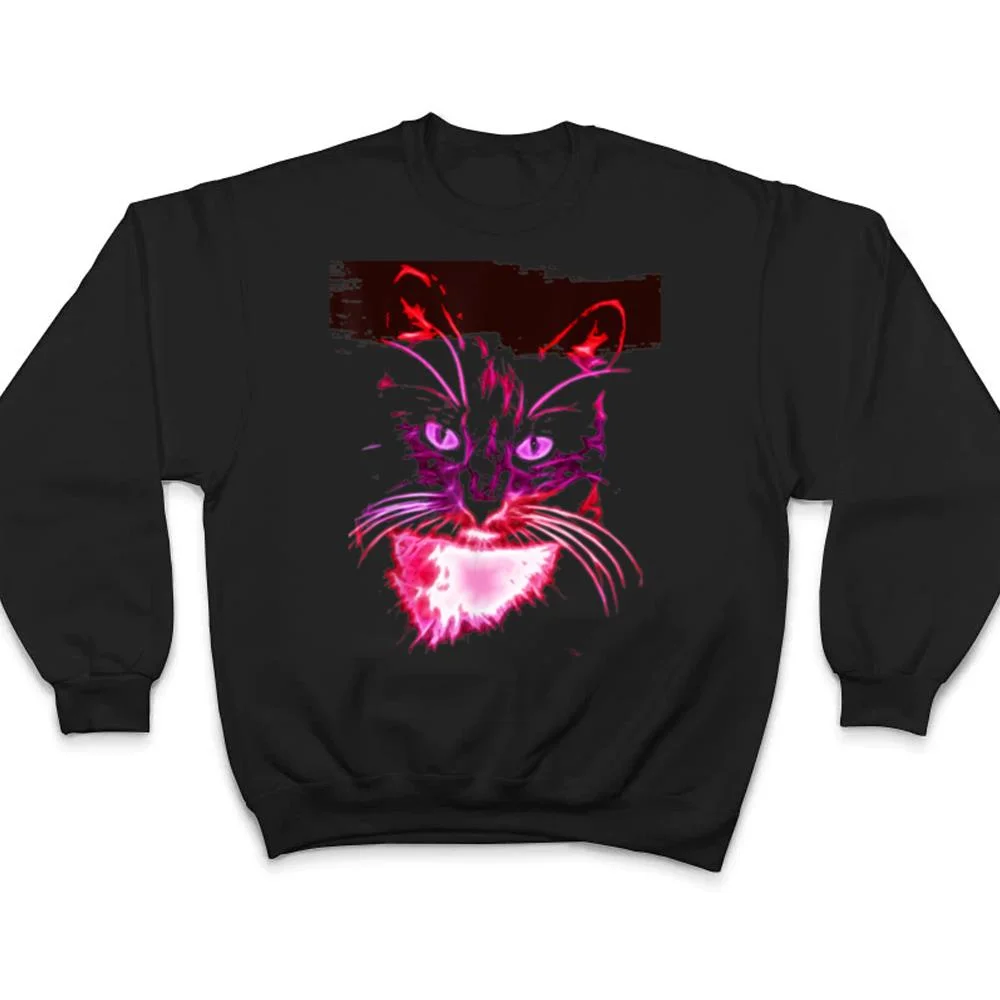 Colorful-Cat-Art-Novelty-Cat-Lover-Gift-Idea-Women-T-Shirt-4 Colorful Cat Art Novelty - Cat Lover Gift Idea Women T Shirt