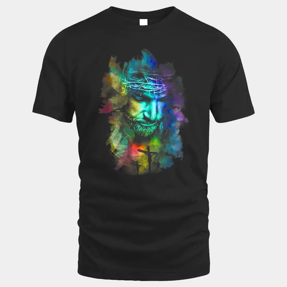 Colorful Jesus Faith Cross Jesus Christian Lover Colorful Jesus Faith Cross Jesus Christian Lover