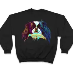 Colorful Splash Dog Japanese Chin T Shirt Colorful Splash Dog Japanese Chin T Shirt