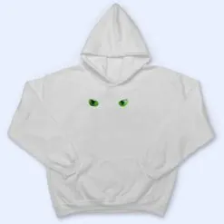 Cool Halloween cat faceeyes green on black T Shirt Cool Halloween cat faceeyes green on black T Shirt