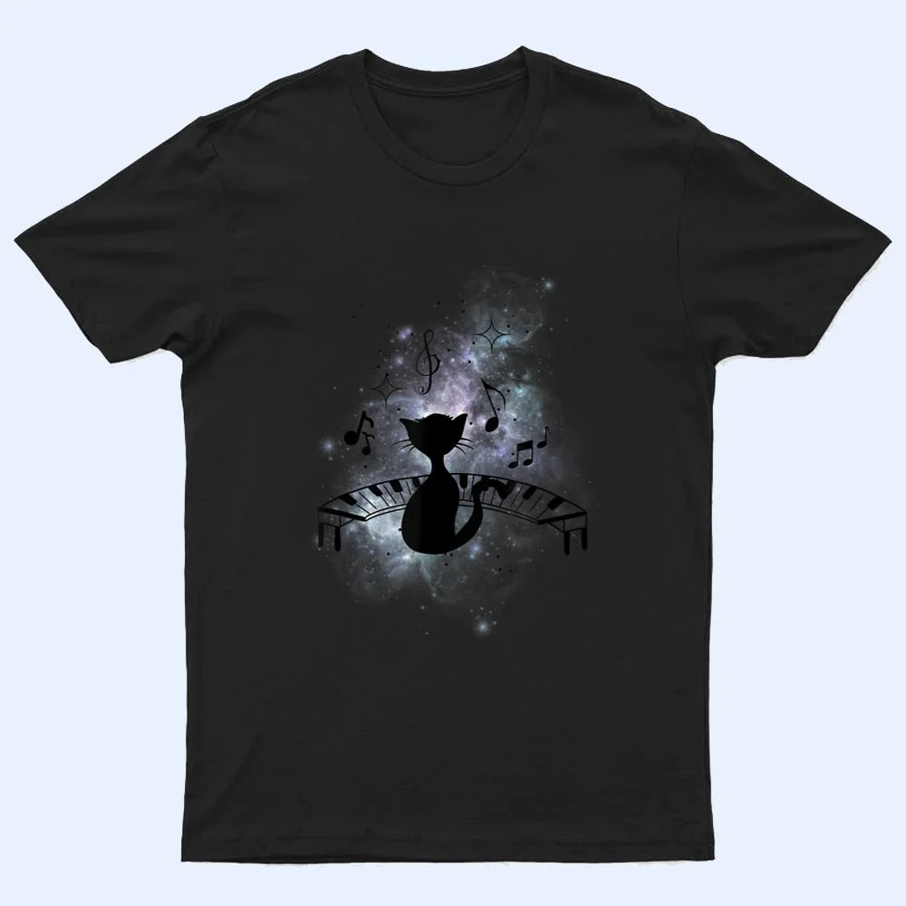 Cool Music and Cats - Cat Playing Piano - Music Note Lover T Shirt Cool Music and Cats - Cat Playing Piano - Music Note Lover T Shirt