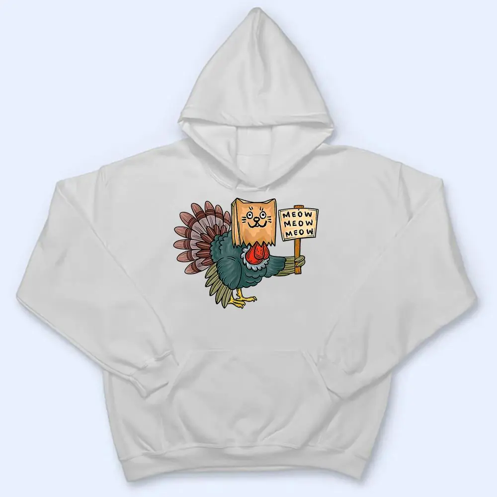 Cool-Turkey-Fake-Cat-Funny-Thanksgiving-Boys-Girls-Kids-Gift-T-Shirt-3 Cool Turkey Fake Cat Funny Thanksgiving Boys Girls Kids Gift T Shirt