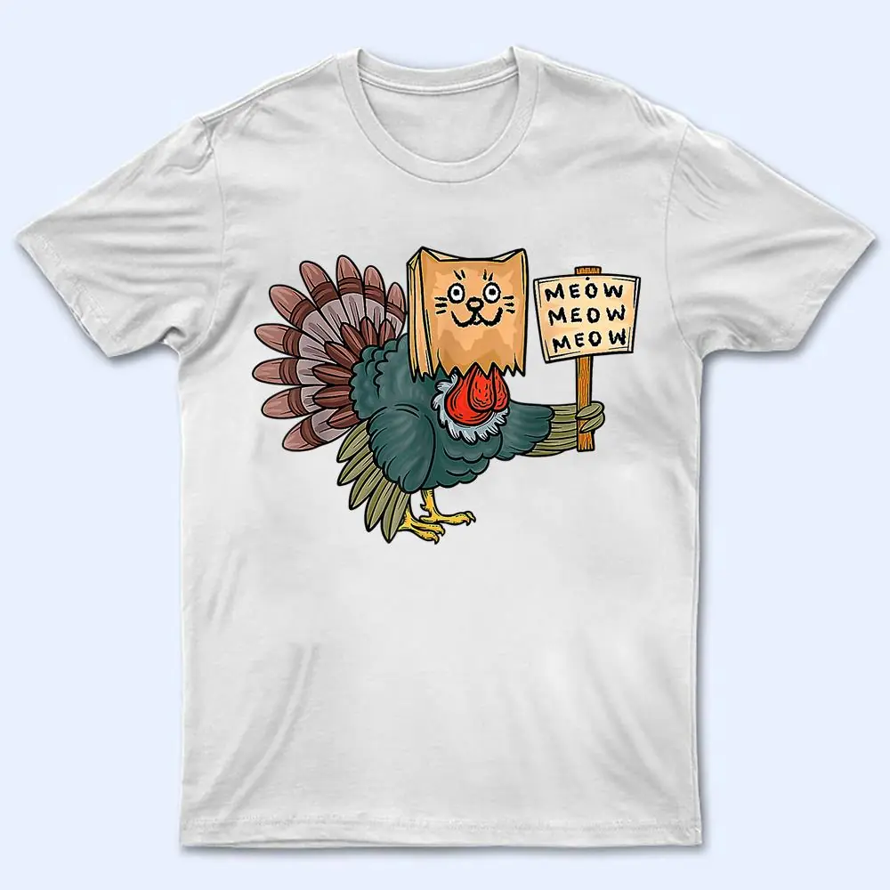 Cool Turkey Fake Cat Funny Thanksgiving Boys Girls Kids Gift T Shirt Cool Turkey Fake Cat Funny Thanksgiving Boys Girls Kids Gift T Shirt