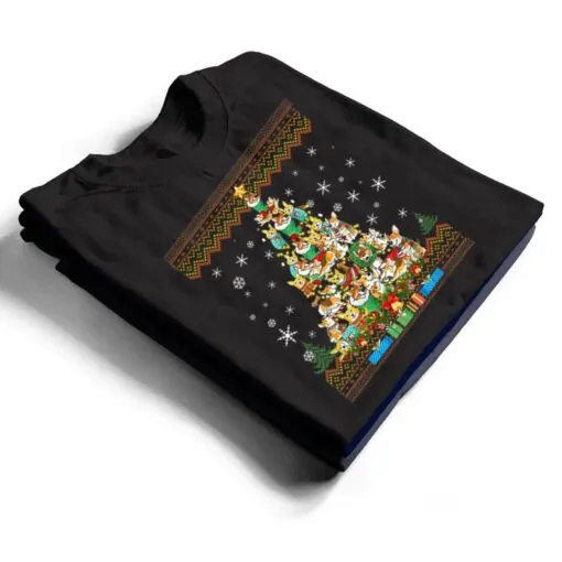 Corgi Dog Christmas Lights Christmas T Shirt