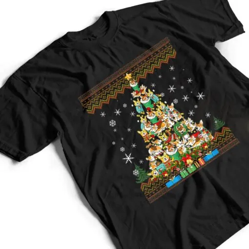 Corgi Dog Christmas Lights Christmas T Shirt