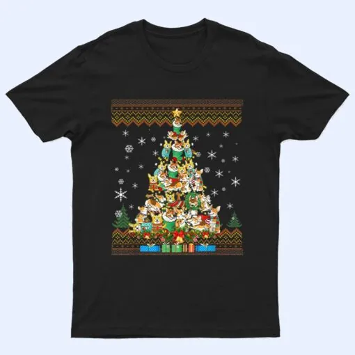 Corgi Dog Christmas Lights  Christmas T Shirt