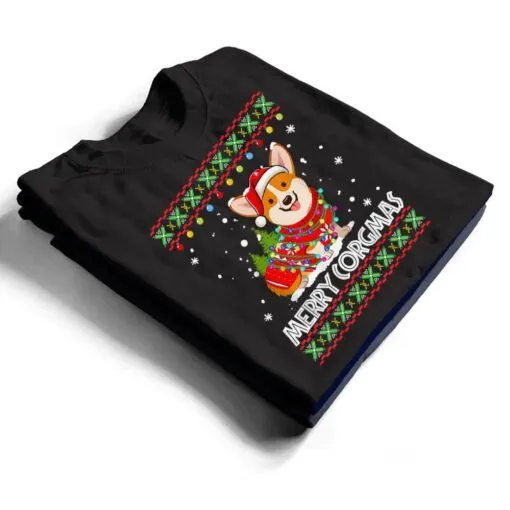 Corgi Dog Merry Corgmas Santa Corgi Christmas T Shirt