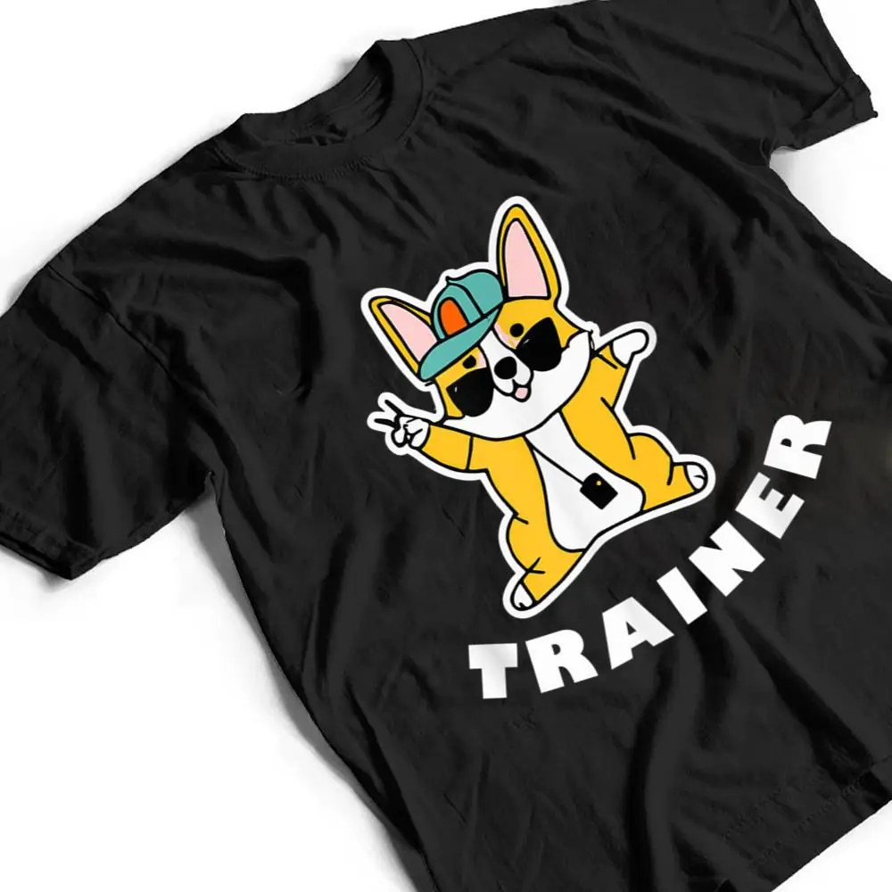 Corgi-Trainer-Dog-Cute-Welsh-T-Shirt-2 Corgi Trainer Dog Cute Welsh T Shirt