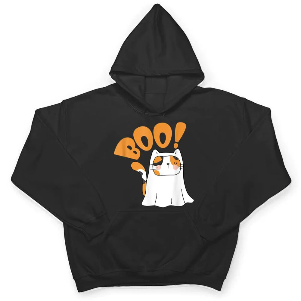 Cut-Cat-Ghost-Halloween-Boo-Saying-T-Shirt-3 Cut Cat Ghost Halloween Boo Saying T Shirt