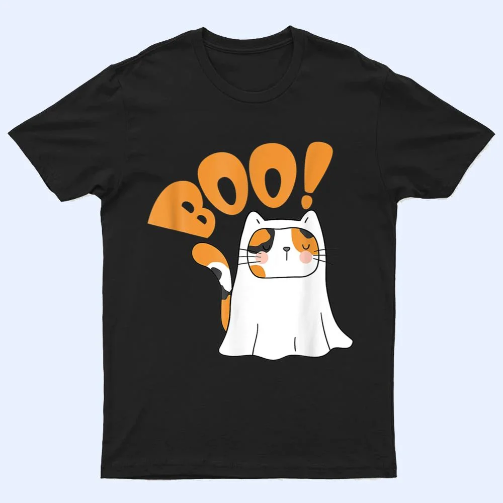 Cut Cat Ghost Halloween Boo Saying T Shirt Cut Cat Ghost Halloween Boo Saying T Shirt