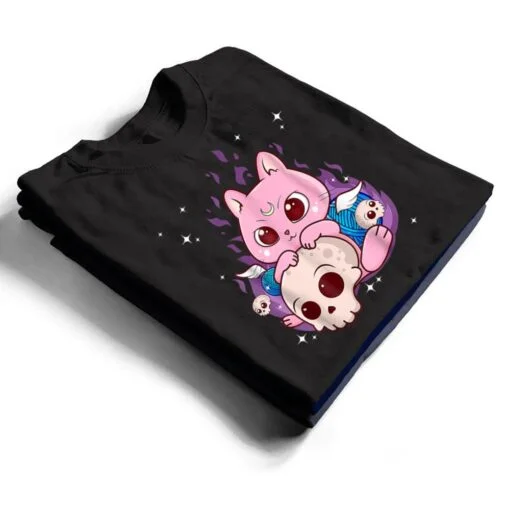 Cute Anime Kawaii Cat Aesthetic Kawaii Pastel Goth Halloween T Shirt