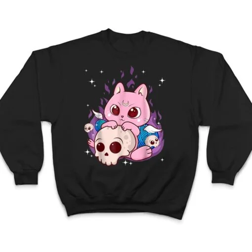 Cute Anime Kawaii Cat Aesthetic Kawaii Pastel Goth Halloween T Shirt