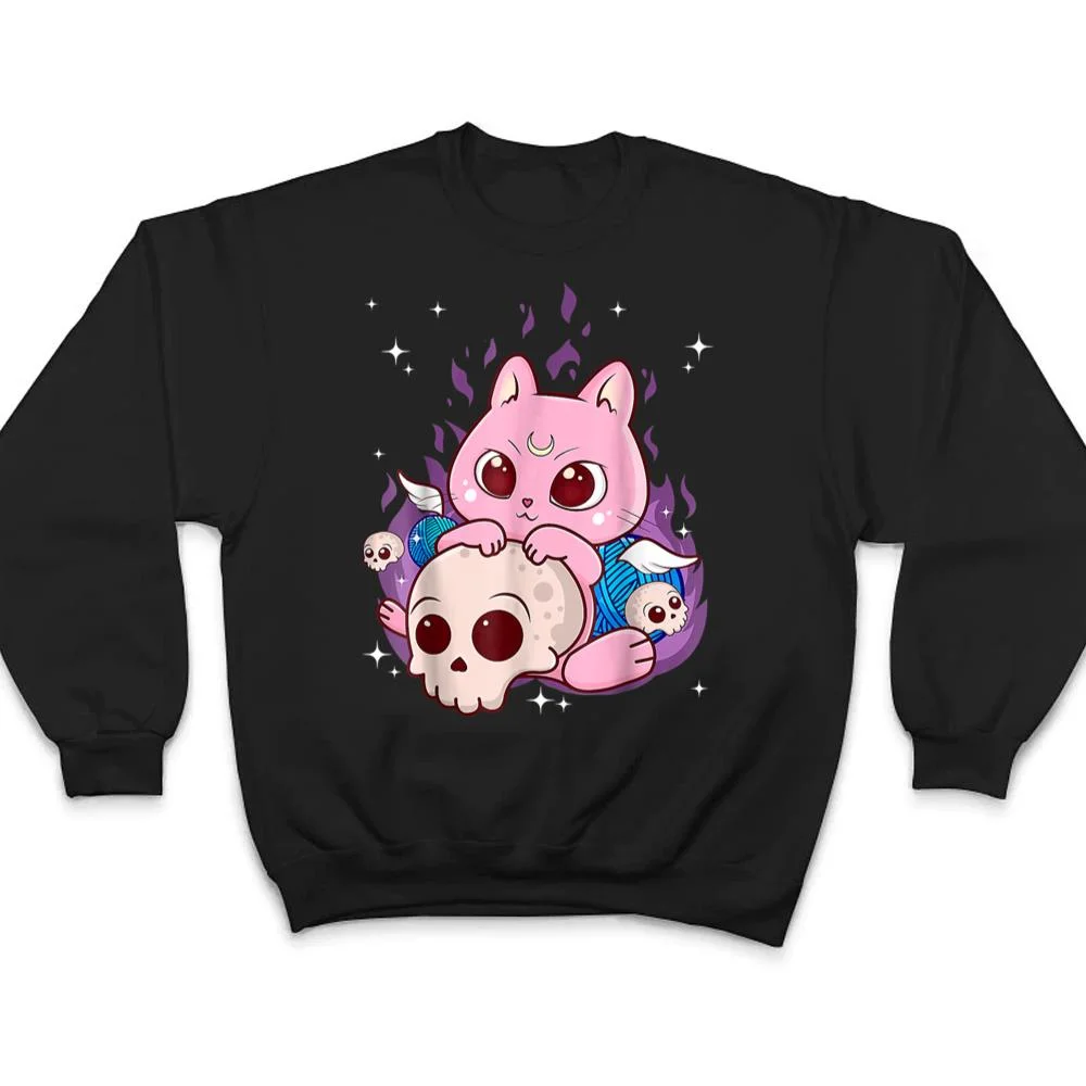 Cute-Anime-Kawaii-Cat-Aesthetic-Kawaii-Pastel-Goth-Halloween-T-Shirt-4 Cute Anime Kawaii Cat Aesthetic Kawaii Pastel Goth Halloween T Shirt