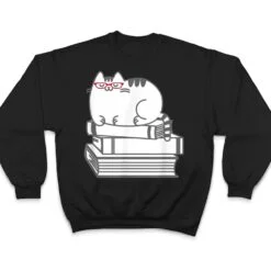 Cute Book Nerd Cat - Funny Nerdy Kitten T Shirt Cute Book Nerd Cat - Funny Nerdy Kitten T Shirt