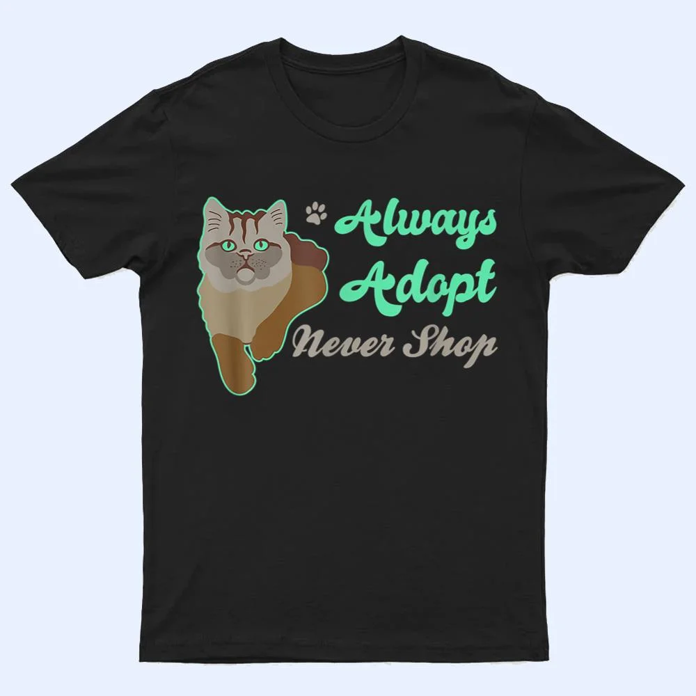 Cute Cat Art For Kitty Moms With Style O Support Adoption T Shirt Cute Cat Art For Kitty Moms With Style O Support Adoption T Shirt