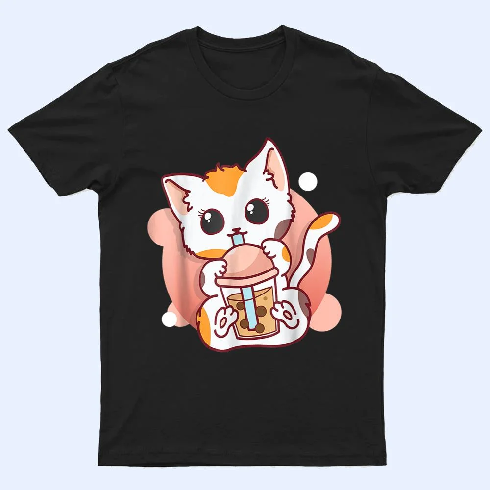 Cute Cat Boba Tea Bubble Tea Anime Kawaii T Shirt Cute Cat Boba Tea Bubble Tea Anime Kawaii T Shirt