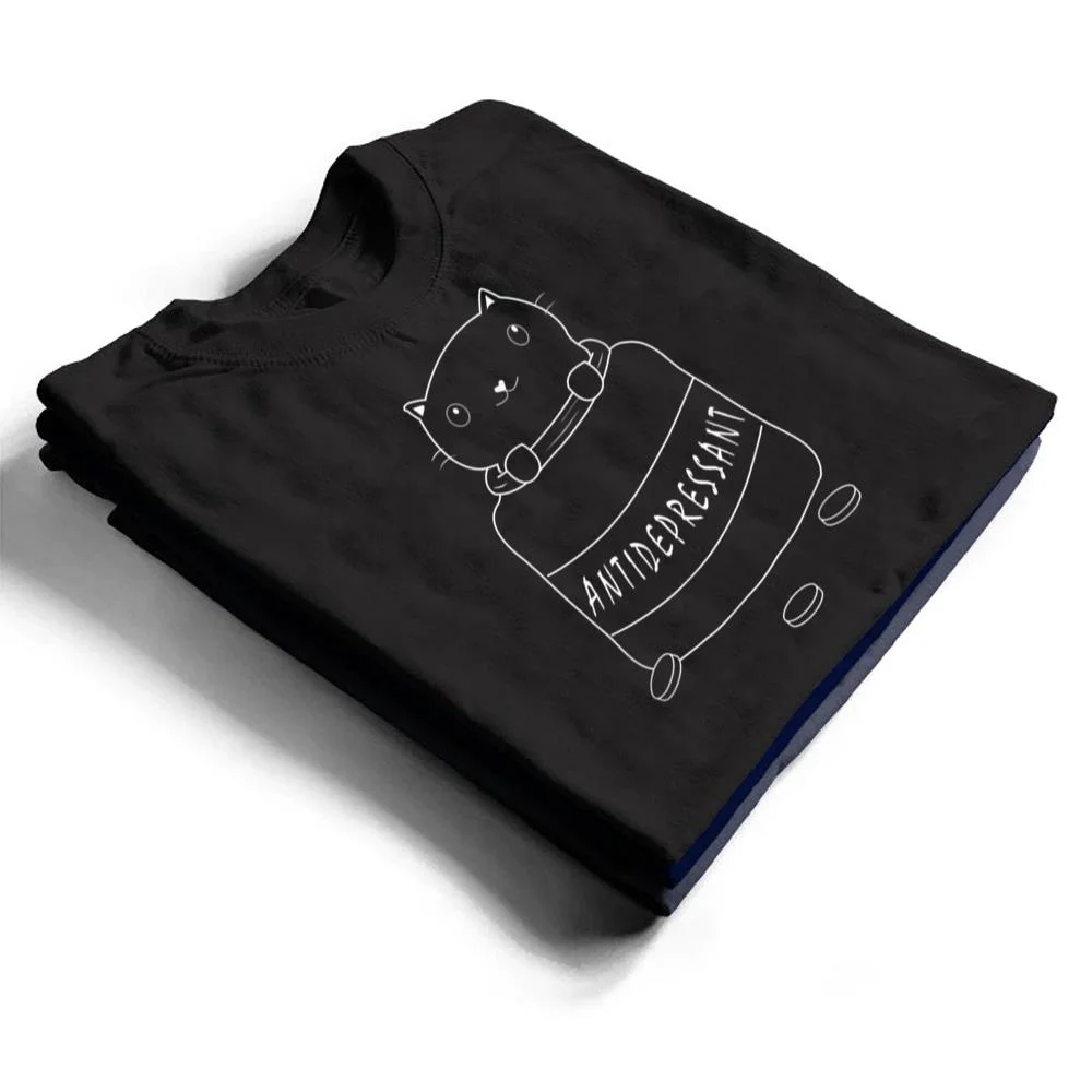 Cute-Cat-Drawing-Cat-Antidepressant-T-Shirt-1 Cute Cat Drawing Cat Antidepressant T Shirt