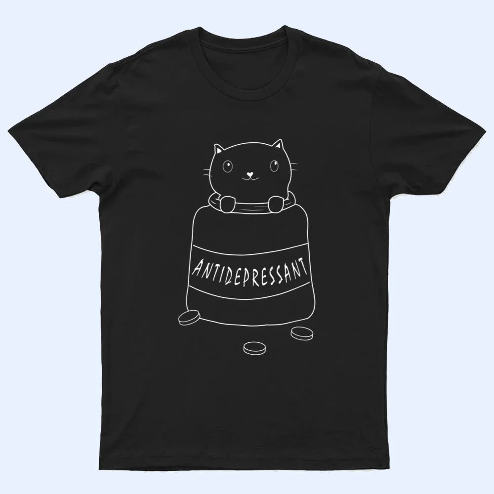 Cute Cat Drawing Cat Antidepressant T Shirt Cute Cat Drawing Cat Antidepressant T Shirt
